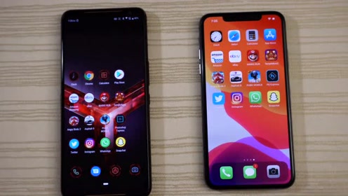 华硕rog Phone 2与iphone 11 Pro Max速度比拼 新机最先看 腾讯视频
