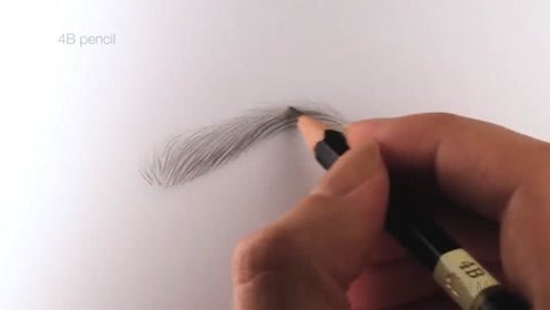 铅笔画素描眉毛的画法