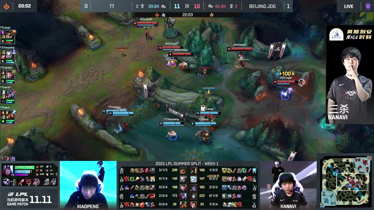 绿毛腕豪单人限制TT双C Zoom船长双杀扳回劣势