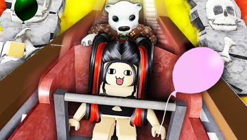 Roblox逃离马戏团 爆笑兄妹坐过山车，结果中途翻车 小熙解说