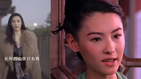 张柏芝身披咖色皮草,再现《河东狮吼》经典台词,网友:又美又霸气