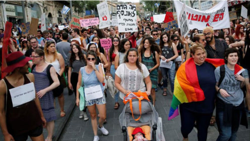 以色列16岁少女疑被30人侵犯，引发多地抗议：连