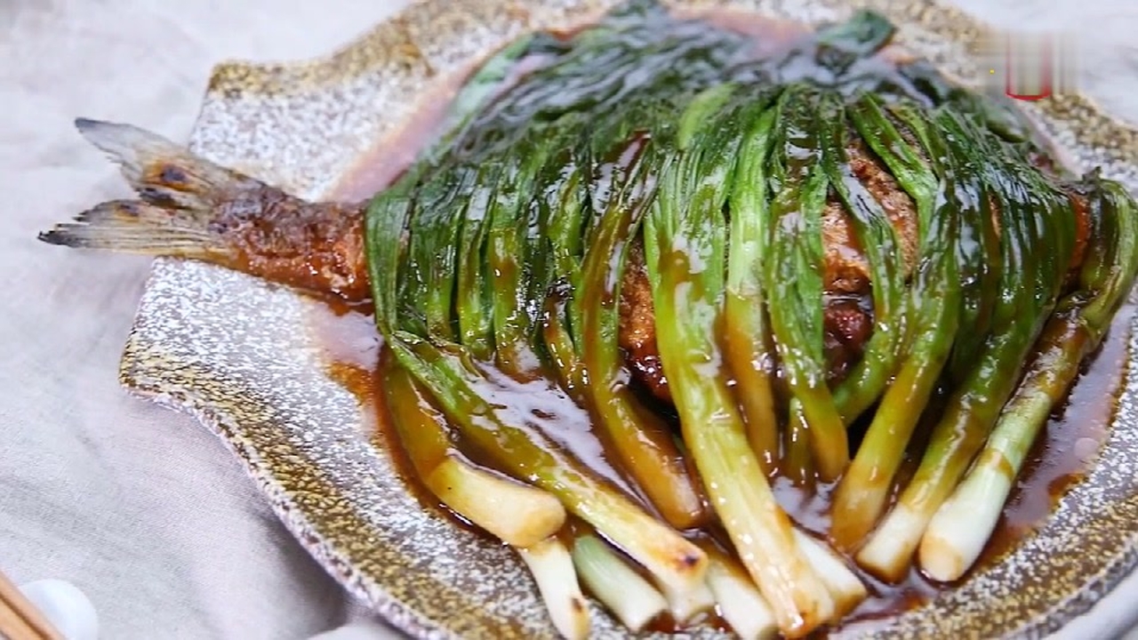 美食美味家常,葱烧鱼,品味快乐