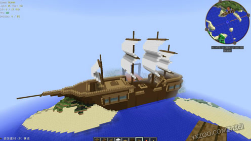 我的世界 Minecraft 海盗船的建造方法 腾讯视频