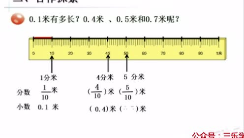 三年级数学下册七 小数的初步认识