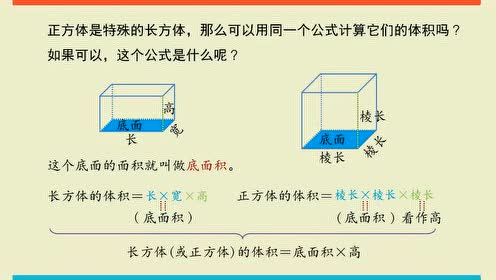 长方体和正方体的体积 腾讯视频