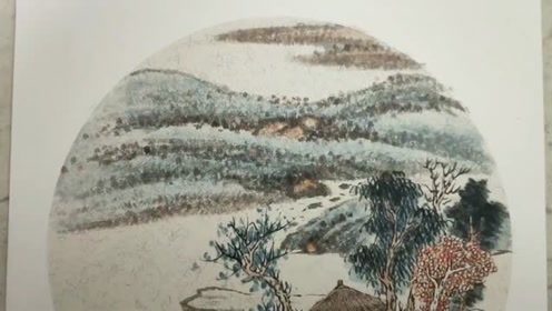 山水画之浅绛山水画的画法和着色步骤