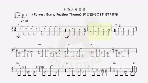 斑马斑马尤克里里简谱_尤克里里小星星简谱(5)