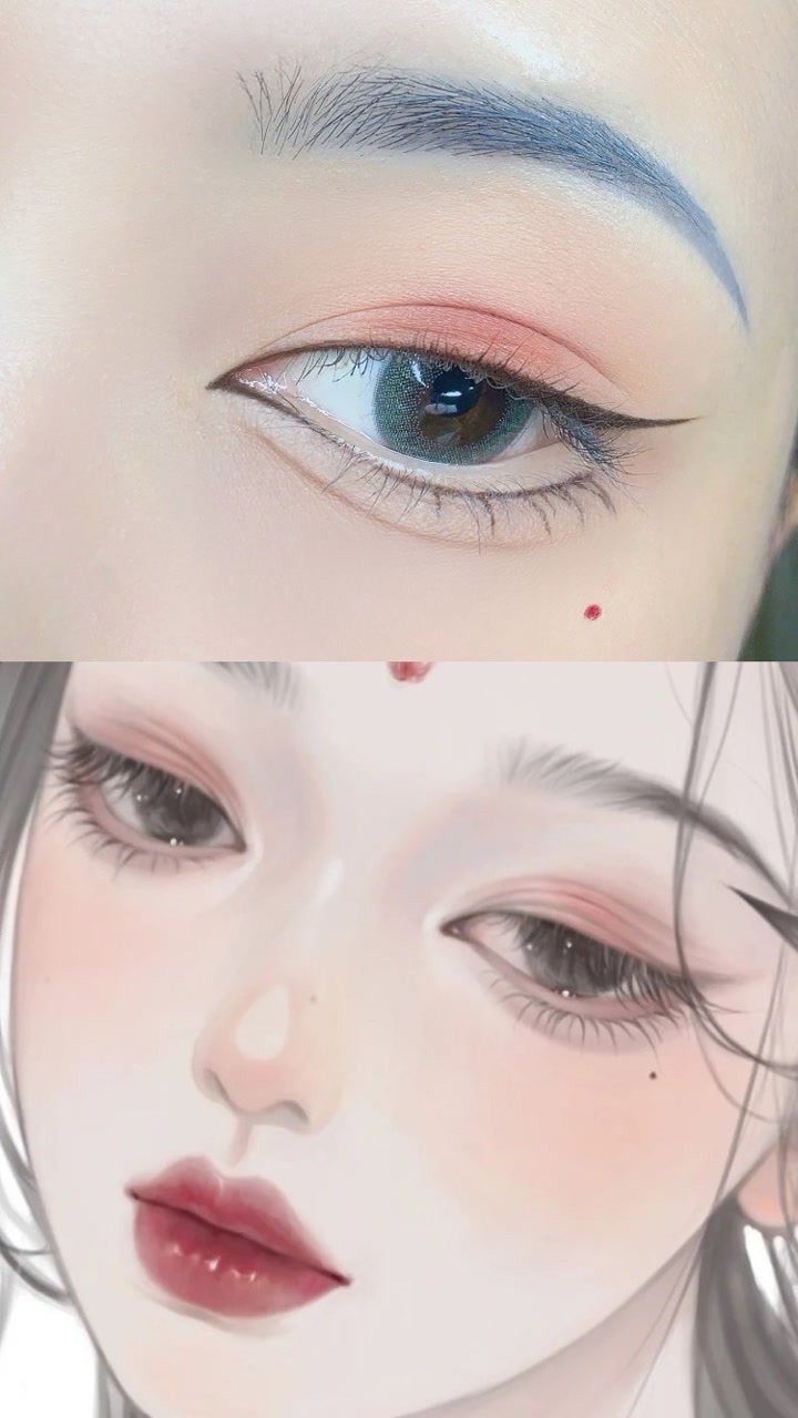 古风眼妆!邻家少女温婉感眼妆|日常又温柔,汉服通勤都可以