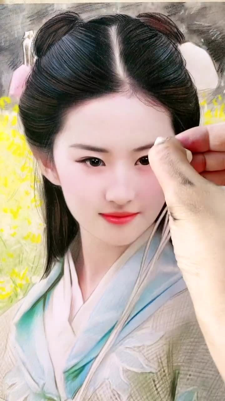 刘亦菲画了一天多完工,希望大家能喜欢!