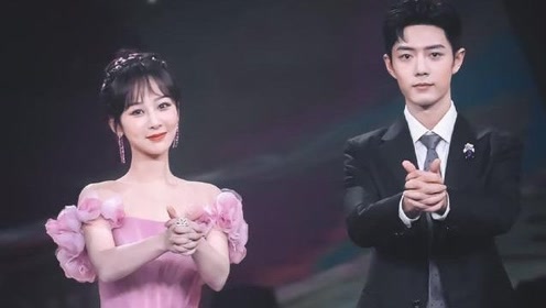 女明星遇上肖战名场面,肖战杨紫同台领奖互动好甜蜜,片场和吴宣仪唱歌