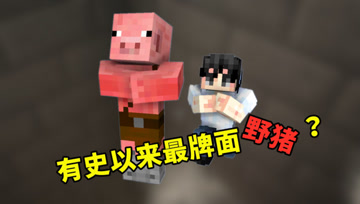 我的世界奇幻漂流179：屠龙勇士被野猪鄙视！有史以来最牌面野猪