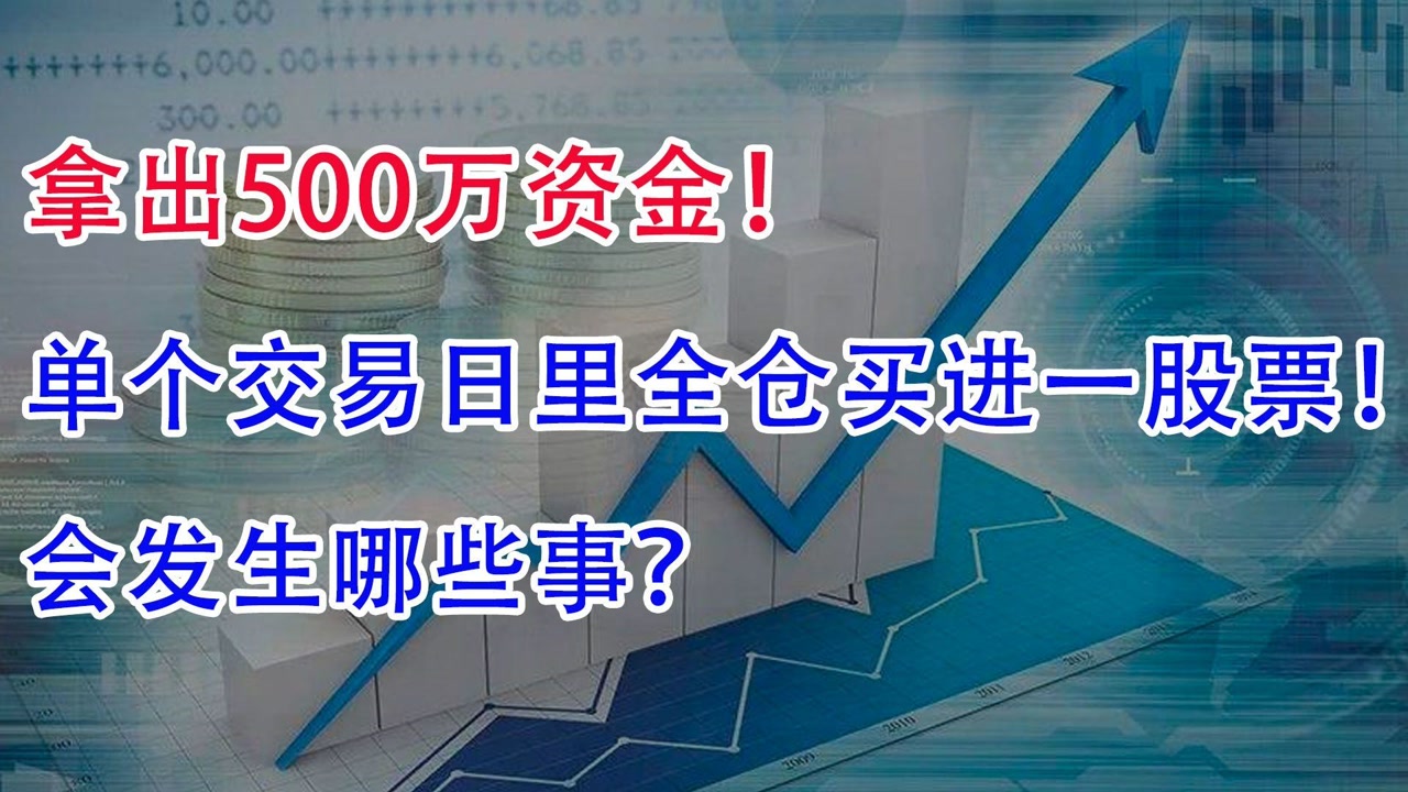 拿出500万资金!在单个交易日全仓买进一个股票!会发生什么?