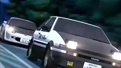 头文字d第五部 藤原拓海ae86对小柏健 拓海又再一次赢了小柏健 腾讯视频