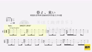 卡农尤克里里简谱_尤克里里卡农初学版谱(2)