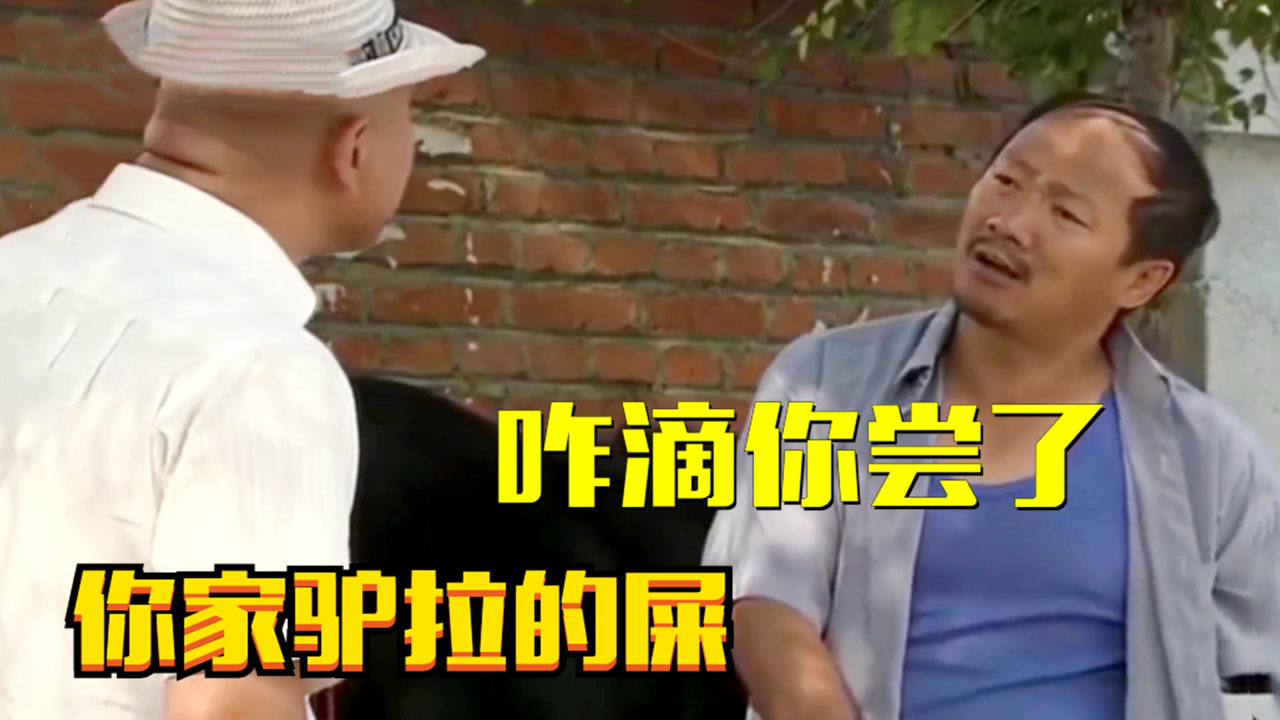 谢广坤与驴爆笑合集,刘能和广坤当众吵架,广坤竟让刘能吃驴粪