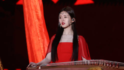赵露思演唱神曲《芒种》,一袭红衣太美了