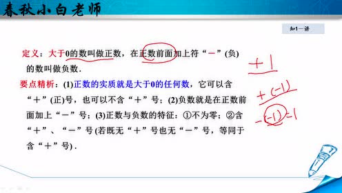 苏教版七年级数学上册第二章 有理数