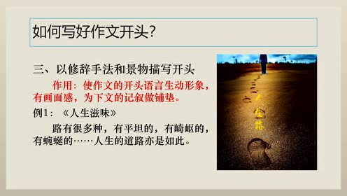 小学六年级语文作文难点解析第四讲 如何写好作文开头 腾讯视频
