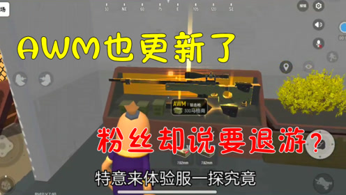 香肠派对:体验服满配的awm,落地15倍镜标配,玩家都说不喜欢?