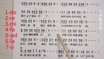 简谱小教程_粗心的小画家简谱
