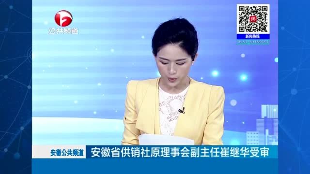 安徽省供销社原理事会副主任崔继华受审