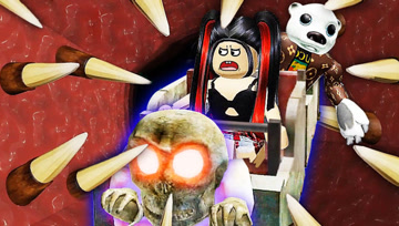 Roblox逃离马戏团 爆笑兄妹去看马戏被吞进了深渊巨口 小熙解说