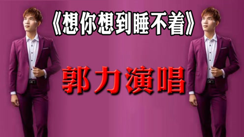 伤感情歌《想你想到睡不着》郭力演唱,歌词走心,唱的动情