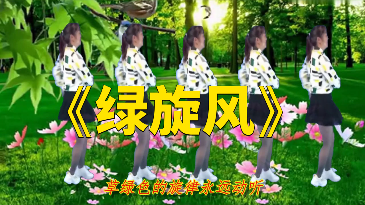 怀旧老歌广场舞《绿旋风》草原色的旋律永远动听,好听又好看
