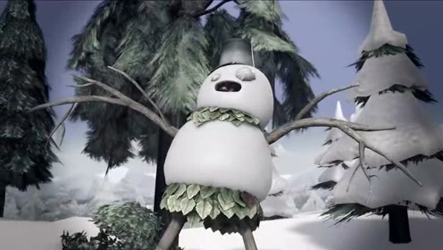 光头强假扮雪怪,对付熊大熊二
