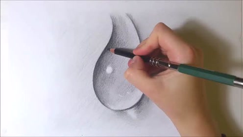 铅笔素描系列一:漂亮的透明水滴绘画教学视频
