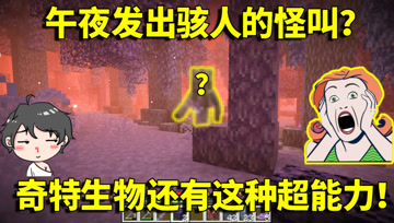 我的世界小生存2：午夜发出骇人的怪叫？奇特生物还有这种超能力