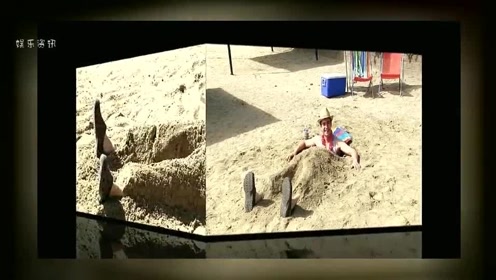爆笑87：沙滩恶搞，男子身埋沙中玩自拍，大兵训