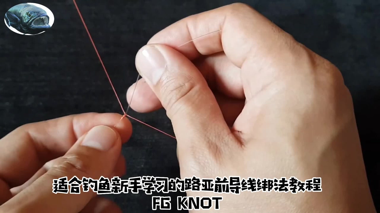 适合钓鱼新手学习的路亚前导线绑法教程分享之fg knot