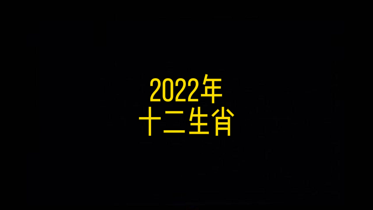 2022年十二生肖