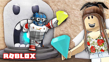 Roblox小偷大逃脱 我们进入巨石人的大嘴，掏出钻石！小熙解说