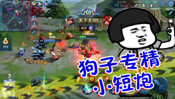 王者荣耀德古拉：狗子的无敌小短炮，鲁班刘备齐开花