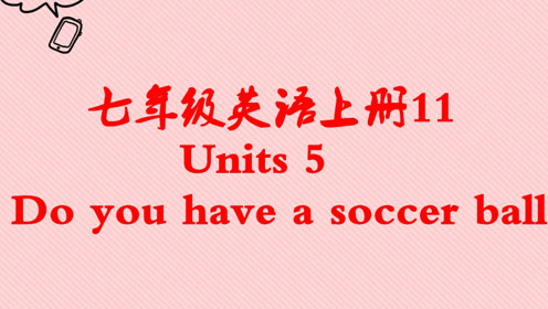七年級英語上冊Unit 5 Do you have a soccer ball?