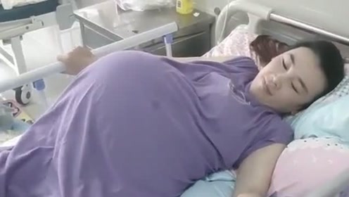 弟媳怀的三胞胎,每天翻身都很困难,以后长大一定要加倍疼妈妈!
