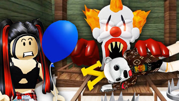Roblox逃离马戏团 一个神奇的小丑把我们抓上了跳楼机 小熙解说