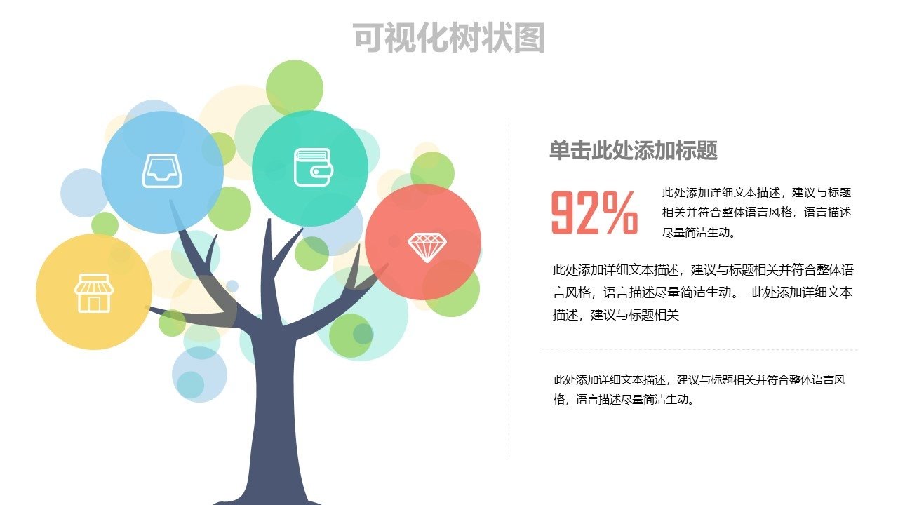 树状图可视化图表集ppt模板树状图