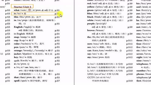 實驗教科書七年級英語上冊預(yù)備篇