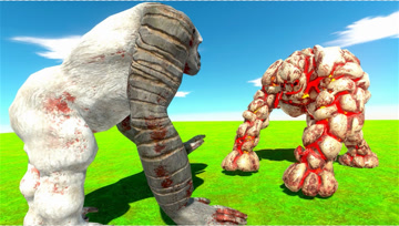 生物对战模拟器：千手大金刚大战熔岩巨兽