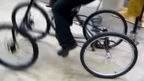 将自行车改造成四轮驱动车,不是一般人
