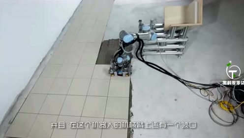 铺地砖机器人:一天铺砖800平!铺水泥贴瓷砖一气呵成!