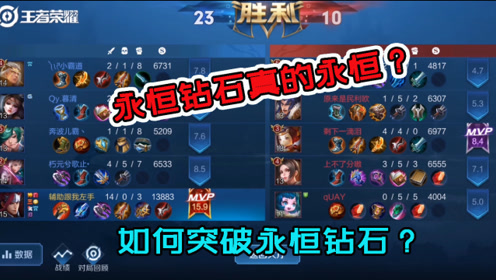 永恒钻石真的永恒?十分钟6神装经济领先7000,这伤害扛得住?