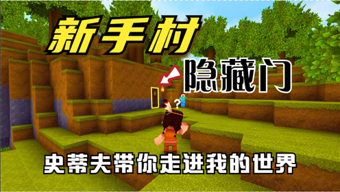 迷你世界:新手村的隐藏之门,居然可以通往我的世界