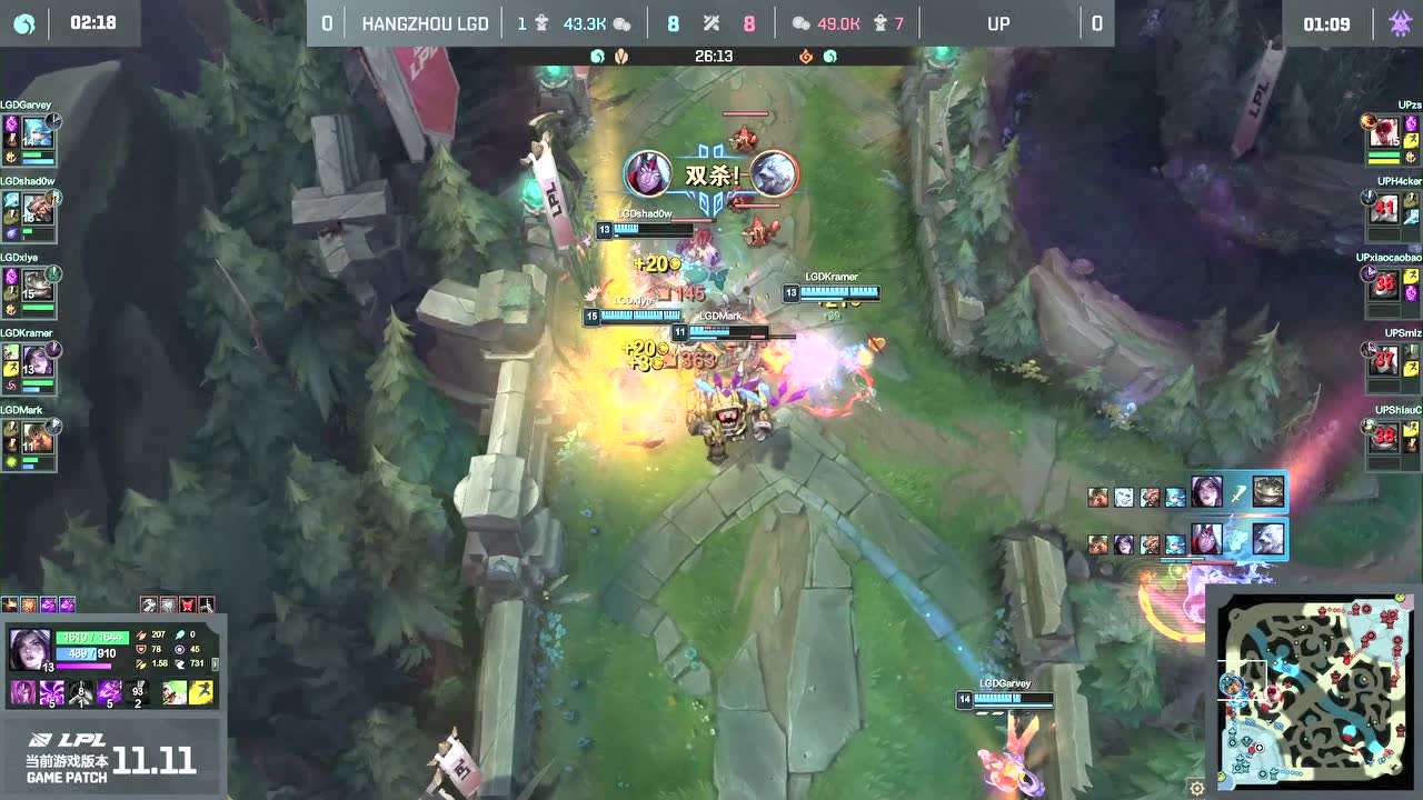 Shad0W闪现拍晕塔姆 xiye佛耶戈抓住机会拿下双杀