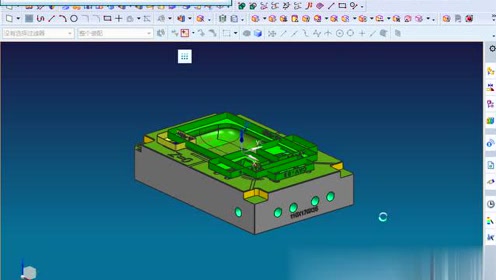 45.UGNX10.0加工模块-手机模拆电极讲解之出放电图