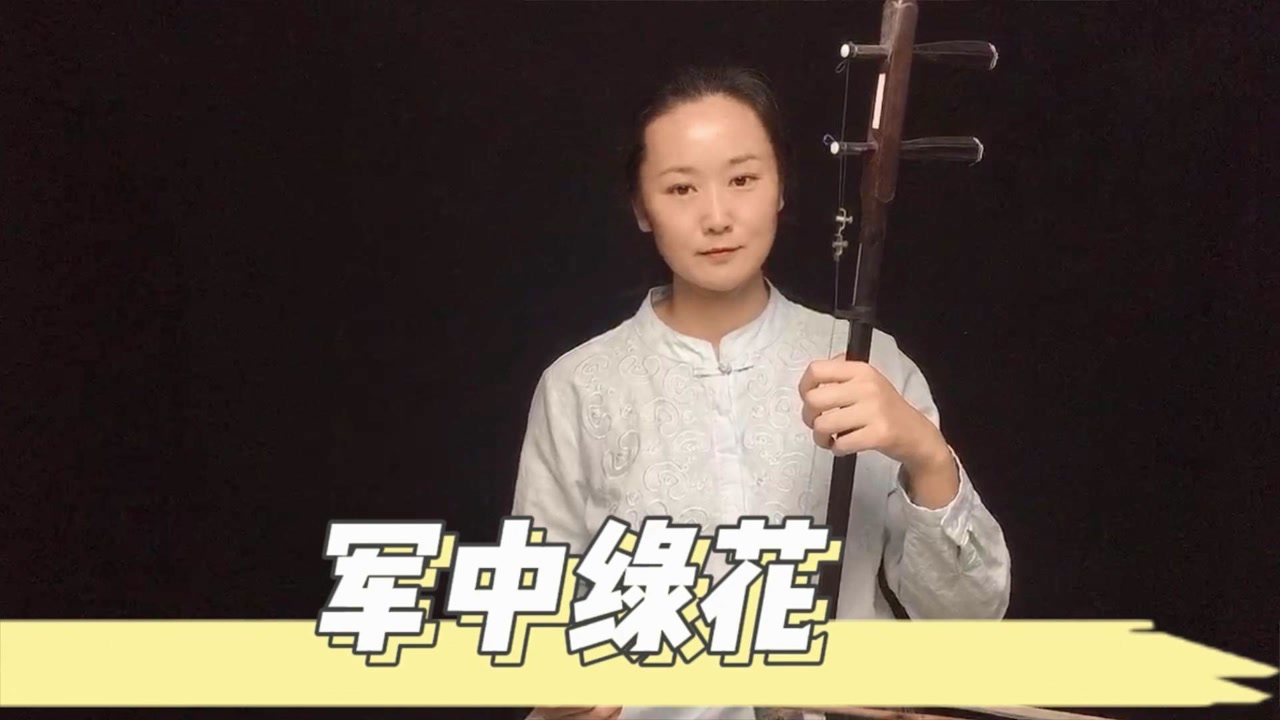 二胡演奏《军中绿花》降b调37弦